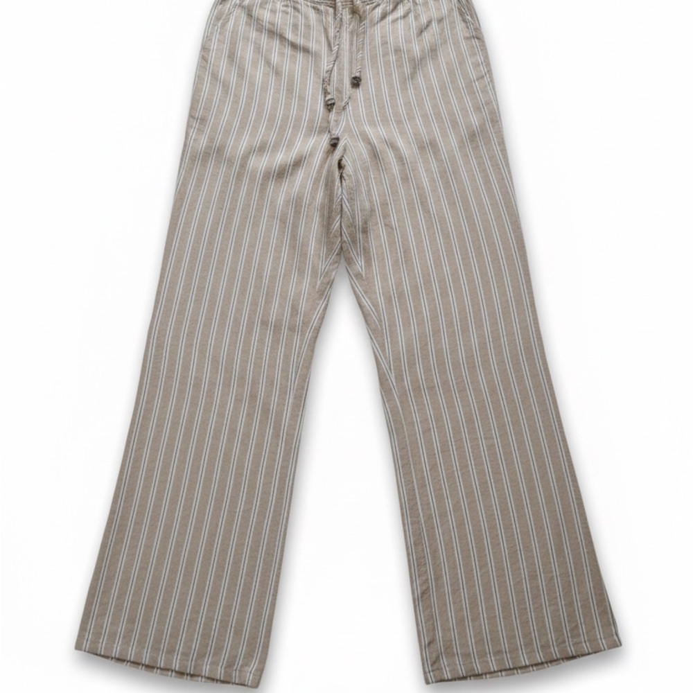 Soho Beige and White Striped Chinos